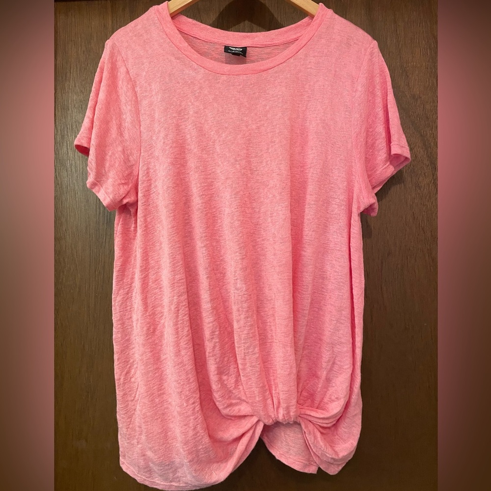 Pink, Women’s Bobeau, knit Tshirt, size XL
